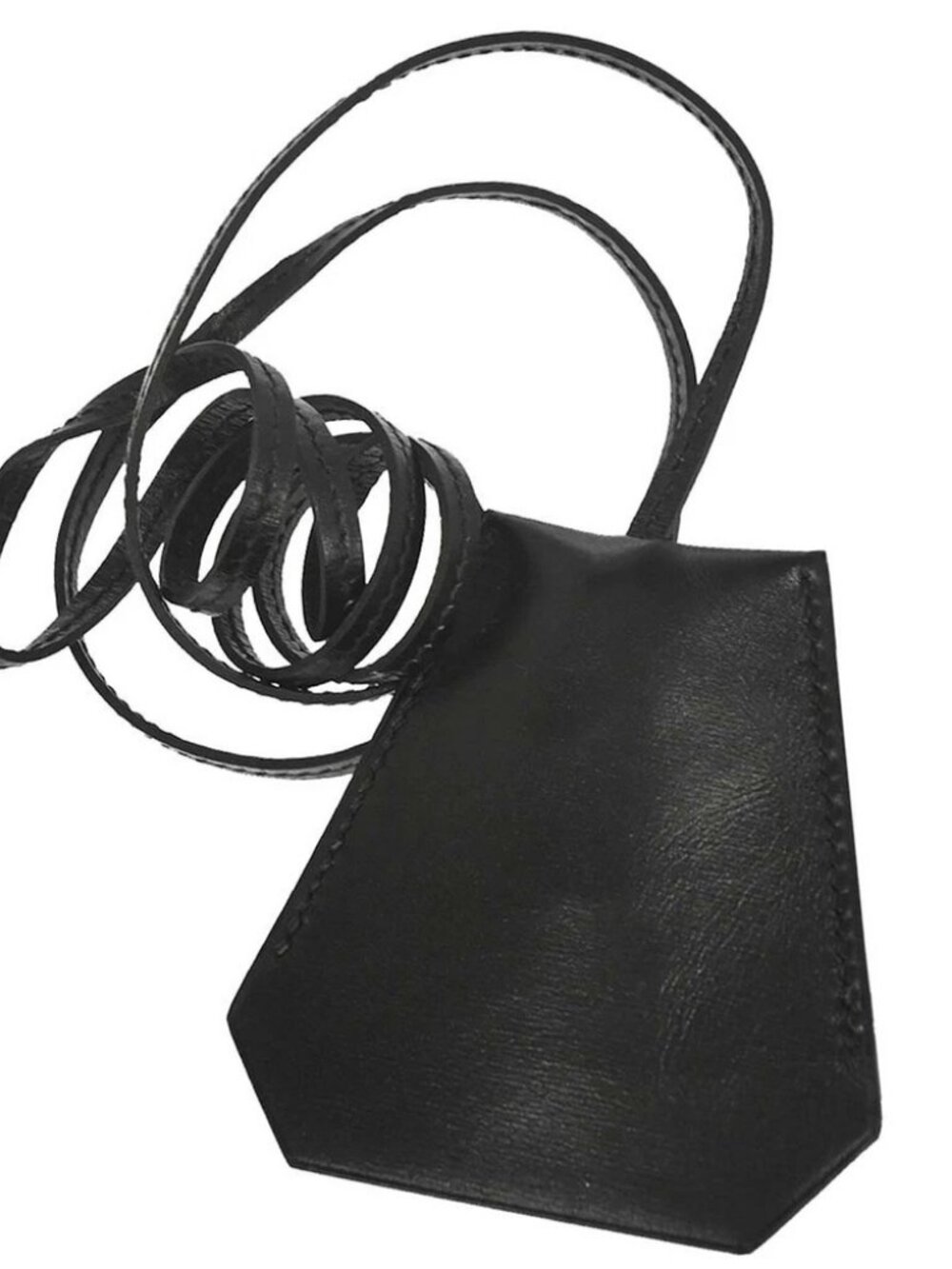 Hermes by Margiela Black Box Calf Clochette Necklace Pendant M□D 179292